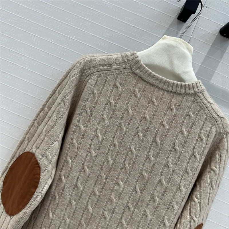 Ce1i*e cable knit cashmere sweater replica designer clothes