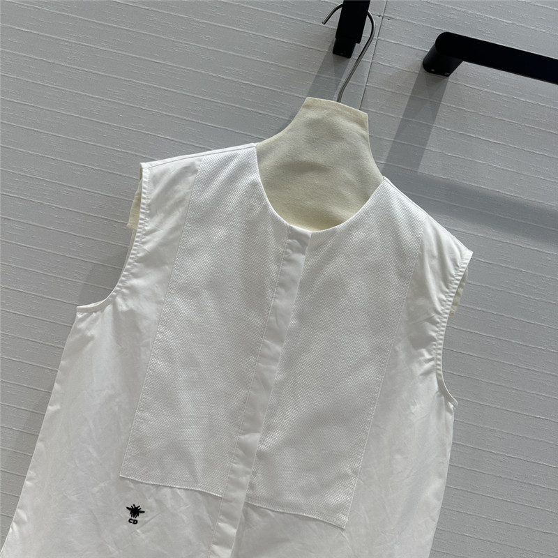 D10r palace style patchwork collar sleeveless shirt replica clothes