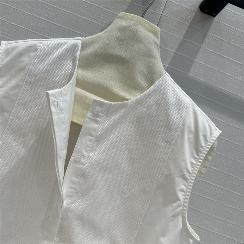 D10r palace style patchwork collar sleeveless shirt replica clothes