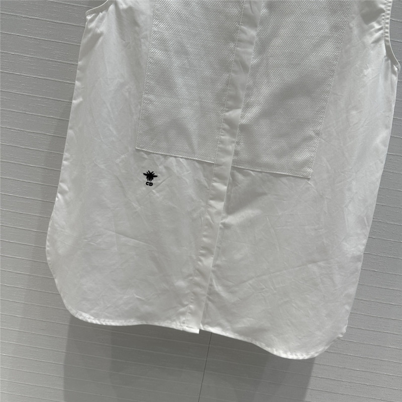 D10r palace style patchwork collar sleeveless shirt replica clothes