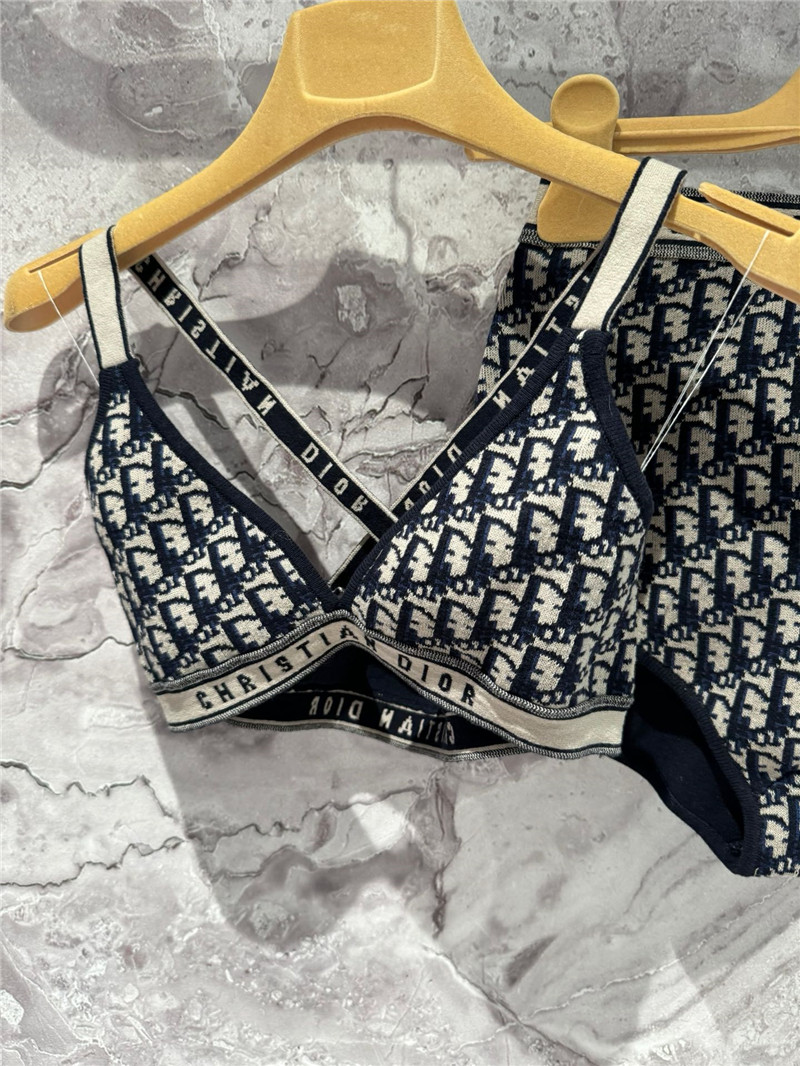 D10r classic monogram inner wear two-piece set replica clothing