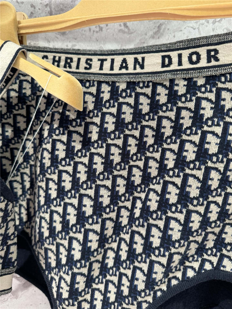 D10r classic monogram inner wear two-piece set replica clothing