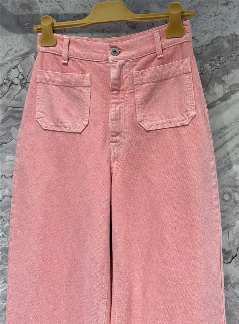 M1um1u fried dyed pink jeans replicas clothes