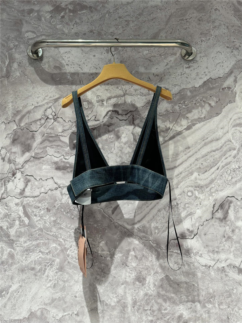 M1um1u denim tube top cheap replica designer clothes