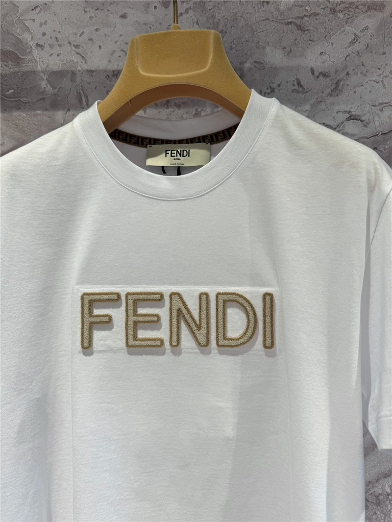 F**di 3d toothbrush embroidered t-shirt replica designer clothes