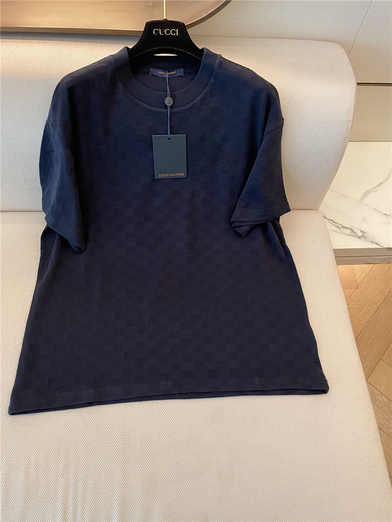 l0vis Vvtt0n lv new dark pattern short sleeve replica clothing