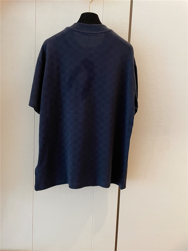 l0vis Vvtt0n lv new dark pattern short sleeve replica clothing