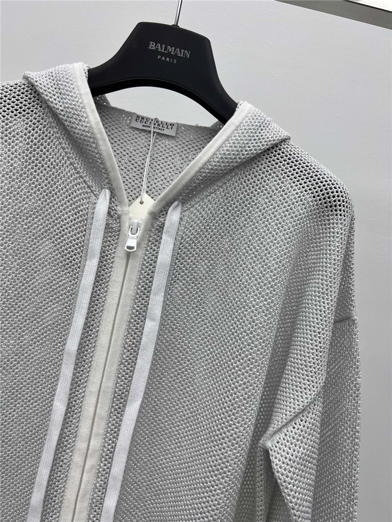 BC mesh glitter hooded cardigan replicas clothes