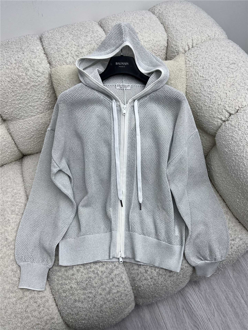 BC mesh glitter hooded cardigan replicas clothes