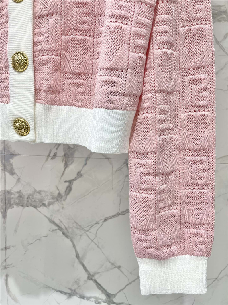 Balmain heart letter jacquard cardigan replicas clothes