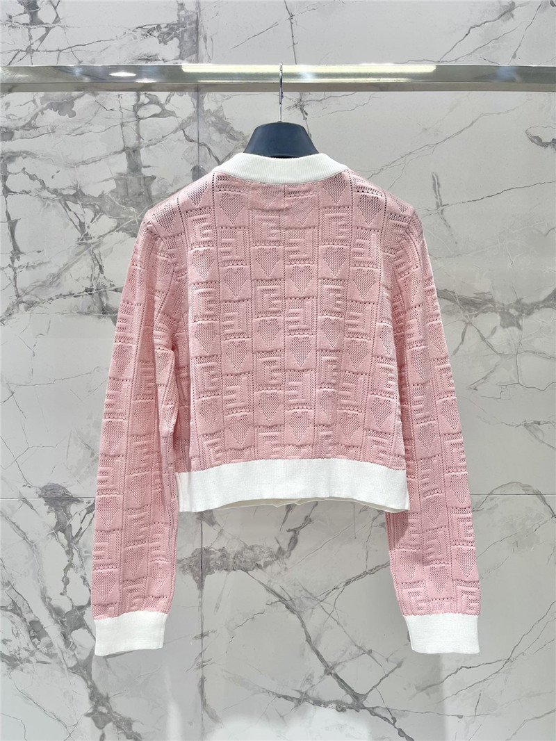 Balmain heart letter jacquard cardigan replicas clothes