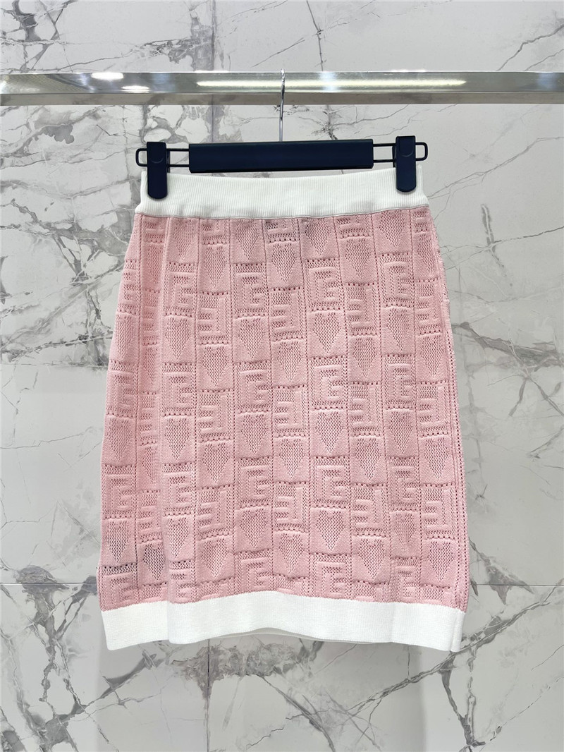 Balmain jacquard eyelet skirt replica designer clothes