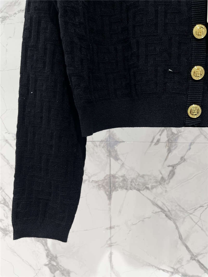 F**di new v-neck long-sleeved cardigan replica d&g clothing