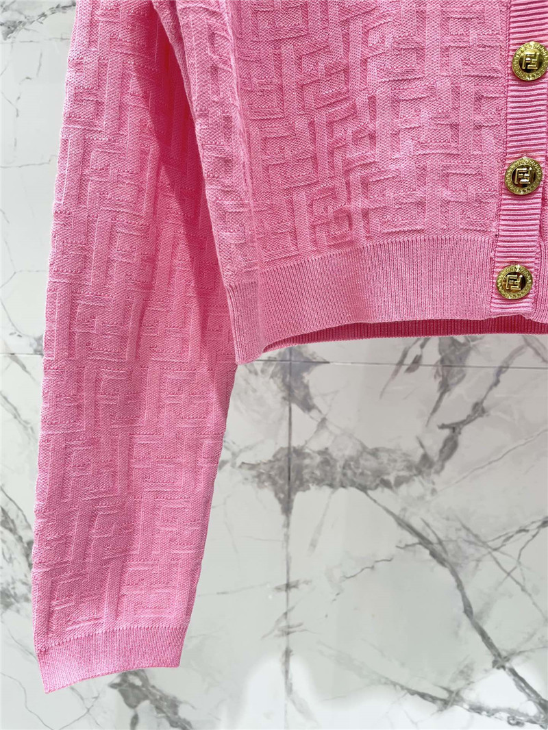 F**di new v-neck long-sleeved cardigan replica d&g clothing