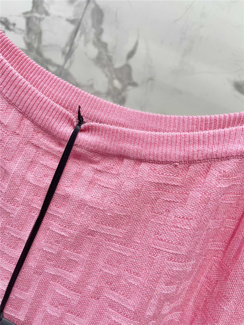 F**di jacquard knitted suspender skirt cheap replica designer clothes