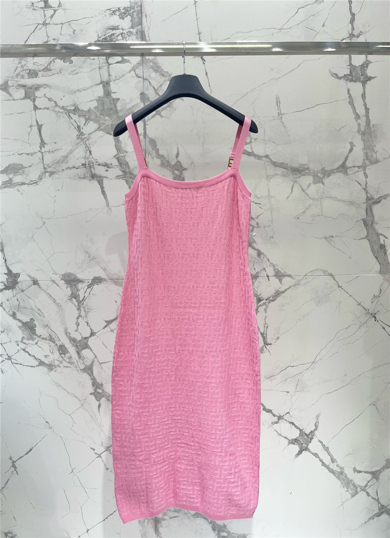 F**di jacquard knitted suspender skirt cheap replica designer clothes