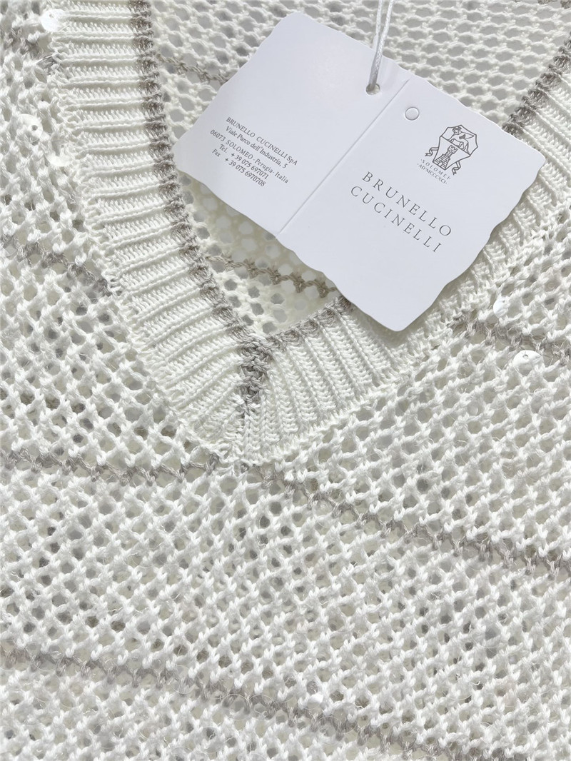 BC striped hollow knit sweater long sleeve replicas clothes