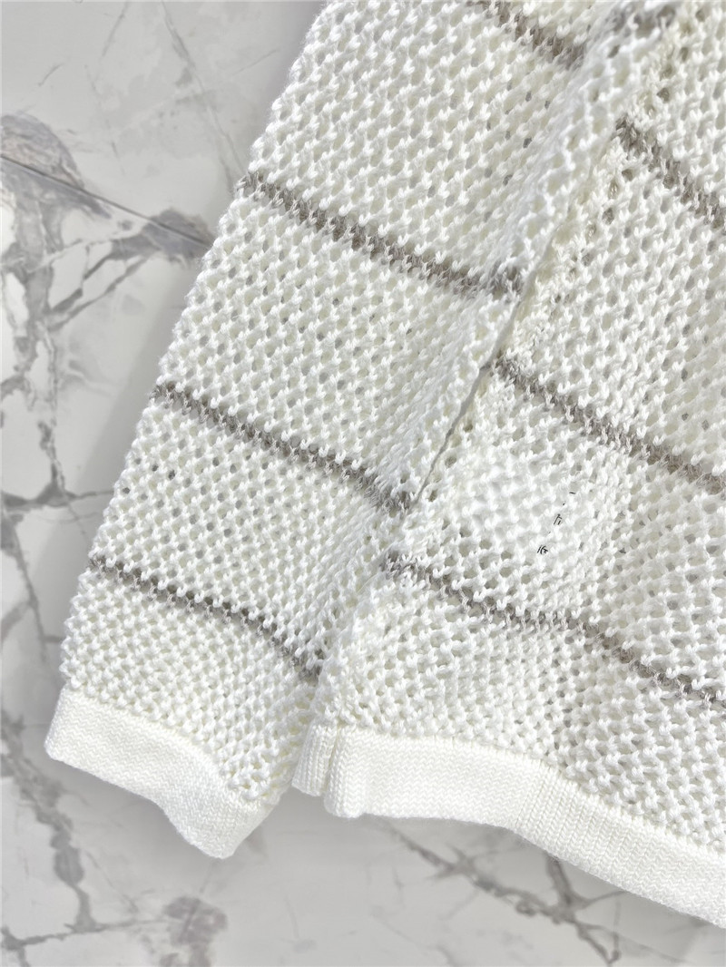 BC striped hollow knit sweater long sleeve replicas clothes