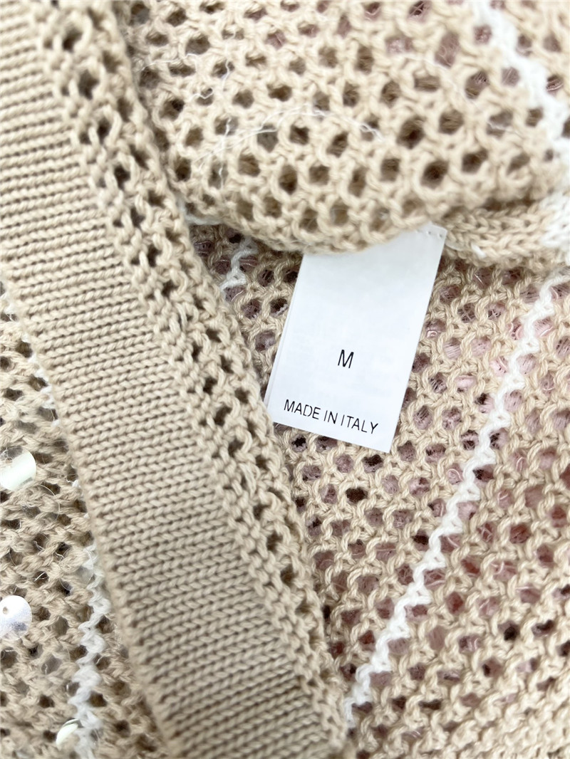 BC striped hollow knit sweater long sleeve replicas clothes