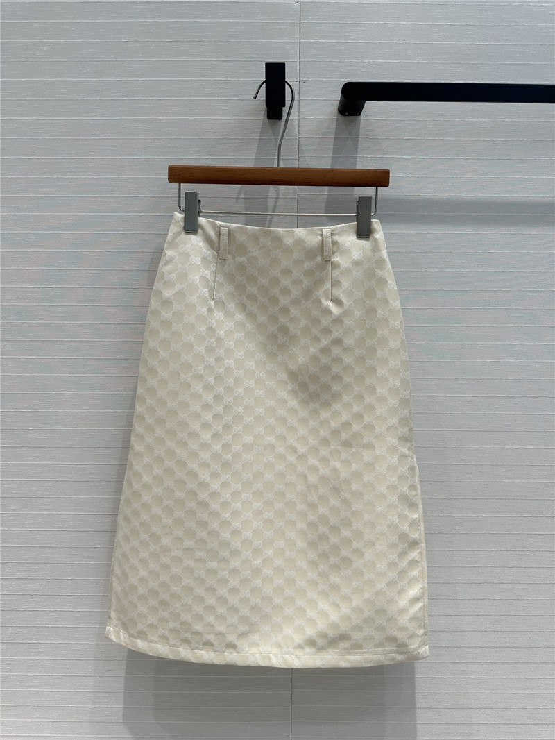 Gvc*1 old flower jacquard mid-length skirt replicas clothes