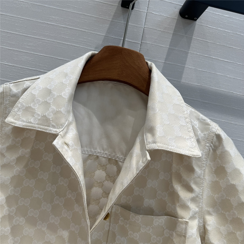 Gvc*1 old flower jacquard short sleeve jacket replica clothes