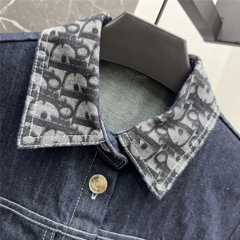 D10r contrast color denim dress replica d&g clothing