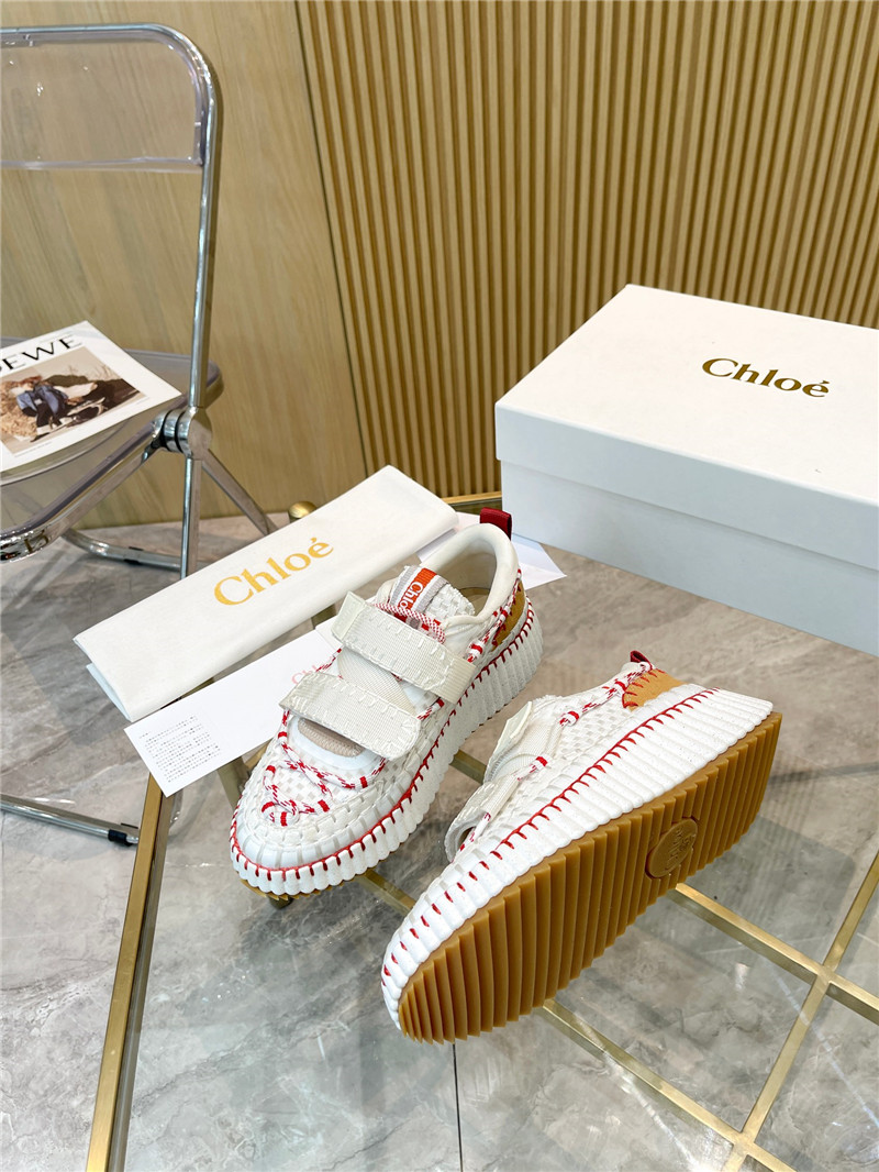 Chloé Rainbow Sneakers Red White