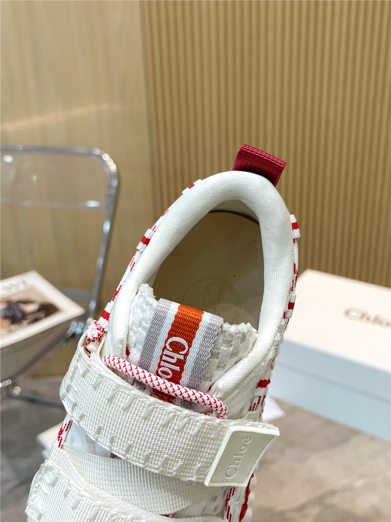 Chloé Rainbow Sneakers Red White