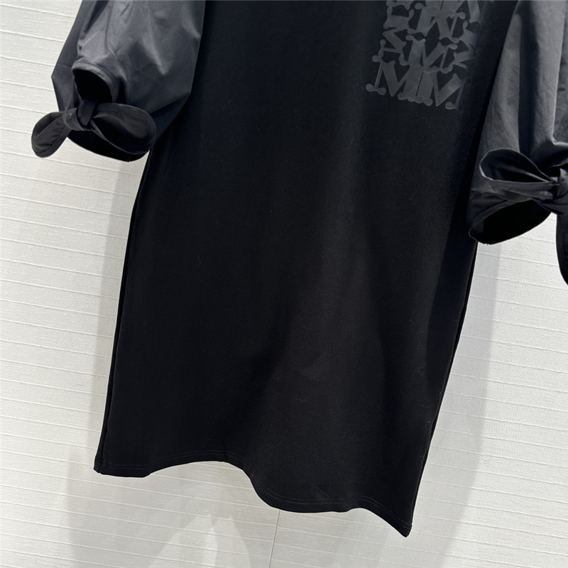 Vanitoo patchwork fabric T-shirt dress replica d&g clothing