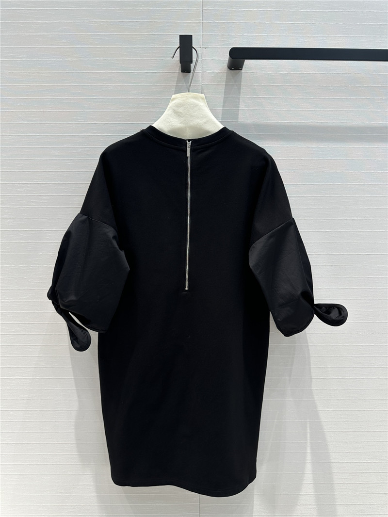 Vanitoo patchwork fabric T-shirt dress replica d&g clothing