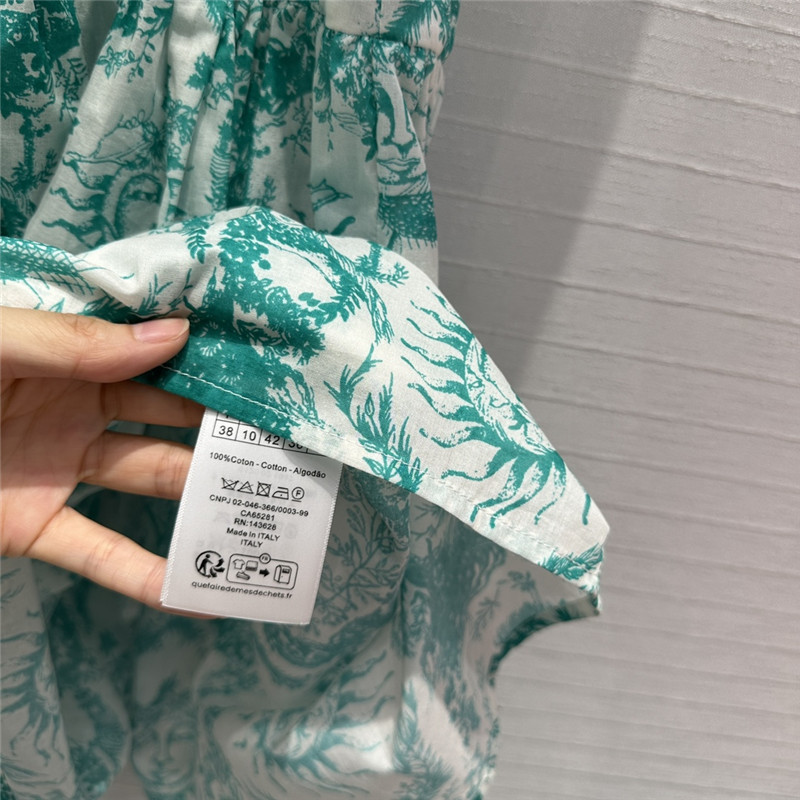 D10r jouy printed long-sleeved dress replica clothing sites