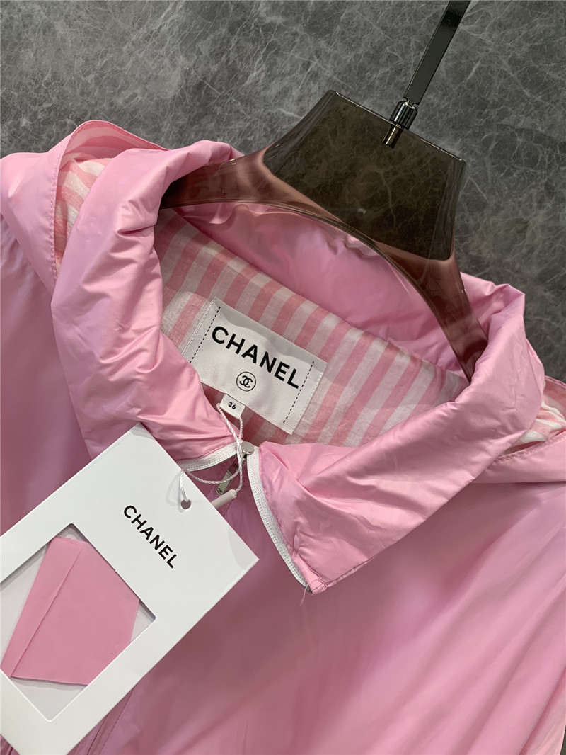 Ch**el hooded trench coat replica d&g clothing