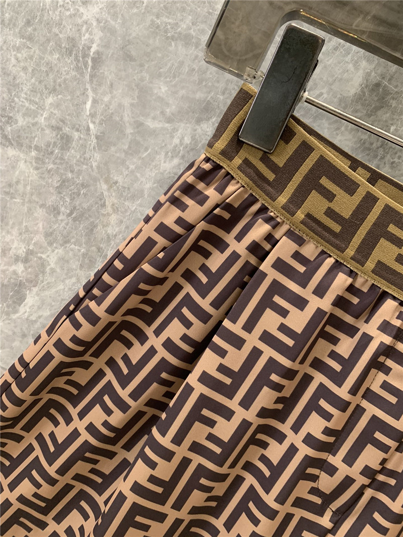 F**di straight elastic waist casual pants replica d&g clothing