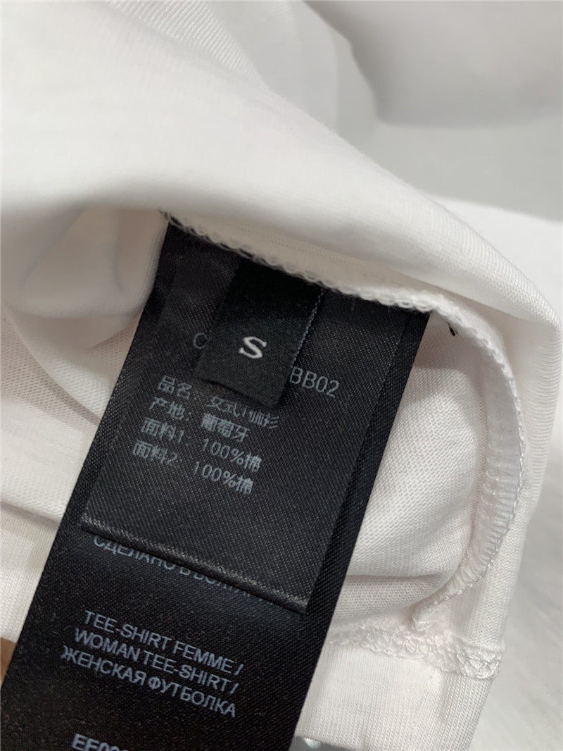 Balmain contrasting lettering short-sleeved T-shirt replica clothing