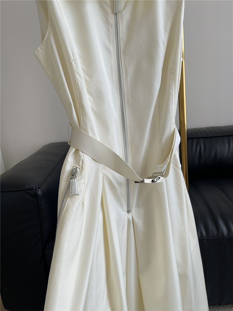 Pra*a sleeveless nylon dress replica designer clothes