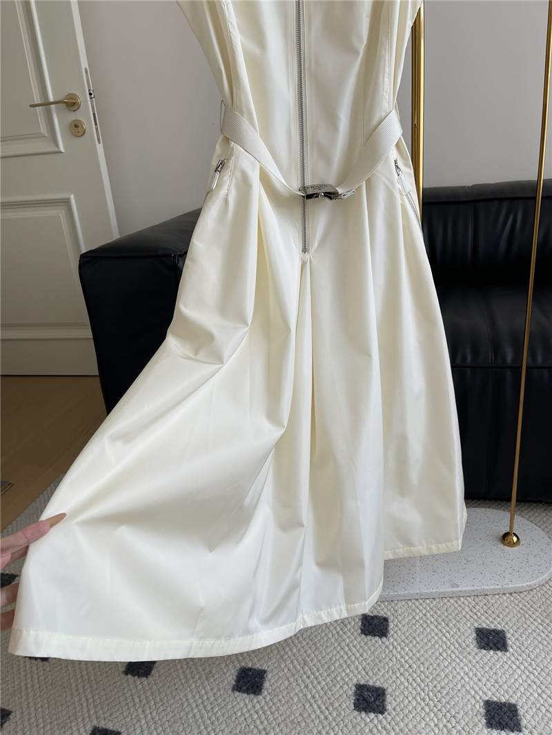 Pra*a sleeveless nylon dress replica designer clothes