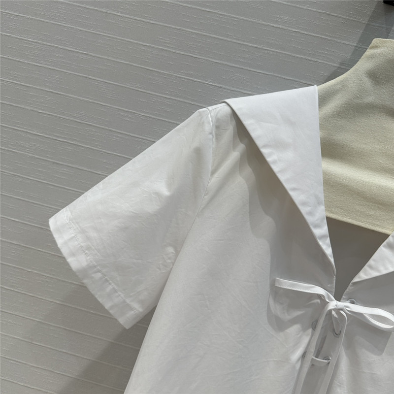 M1um1u shirt-style short-sleeved dress replica clothing