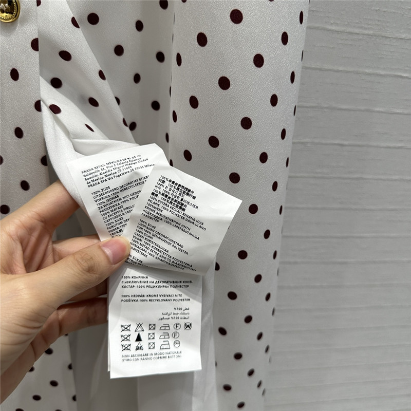 M1um1u puff sleeve silk dress replica clothing sites