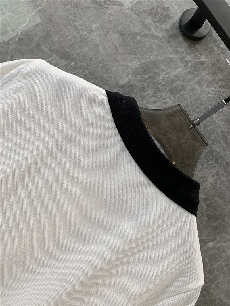 M1um1u lapel polo short-sleeved top replica clothing sites