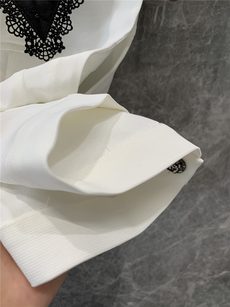 Ch**el beaded collar vest small jacket replica d&g clothing