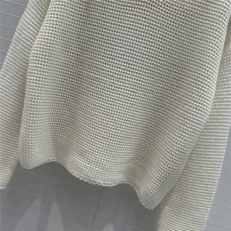 D10r hollow crochet hooded sweater replica d&g clothing