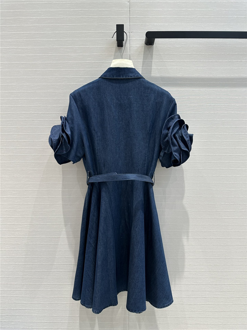 Va1e*ntin0 tencel denim dress replica clothing sites