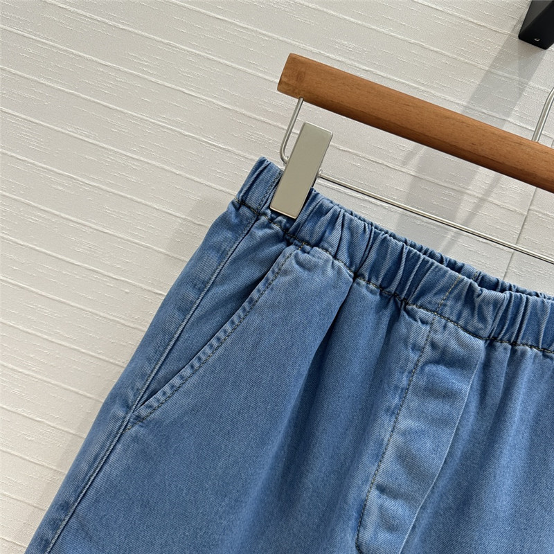 M1um1u retro primary blue soft denim shorts replicas clothes