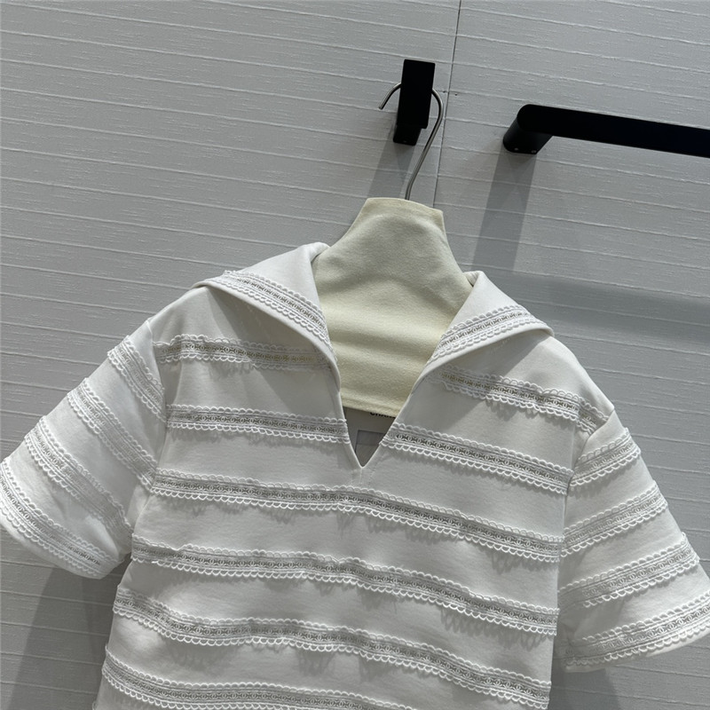 Ch**el navy collar top replica clothing sites