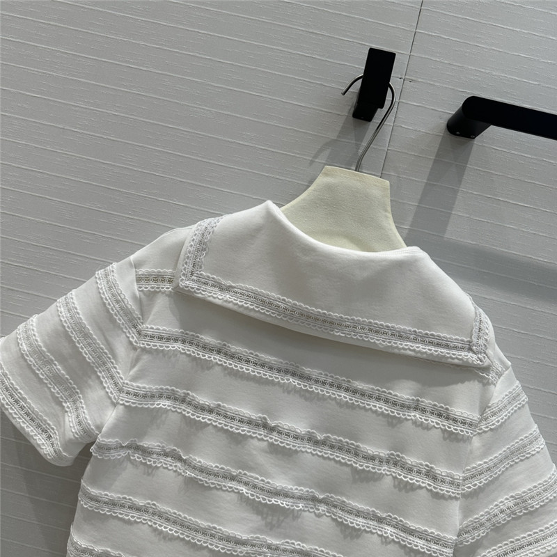 Ch**el navy collar top replica clothing sites