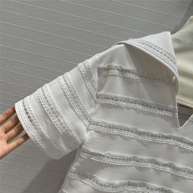 Ch**el navy collar top replica clothing sites