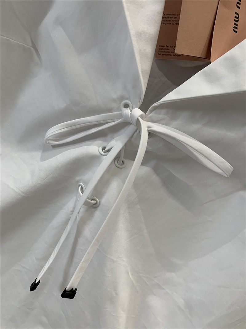 M1um1u navy collar tie shirt replica designer clothing websites