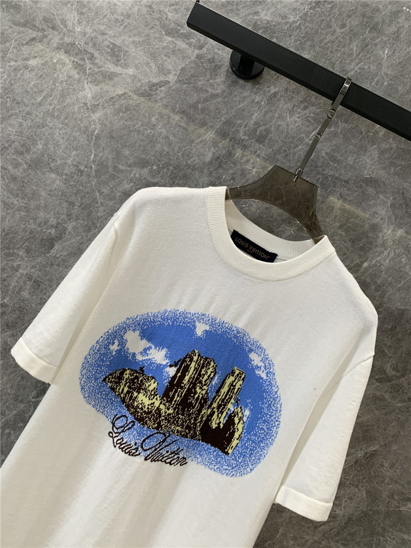 l0vis Vvtt0n lv jacquard short-sleeved sweater replica clothing