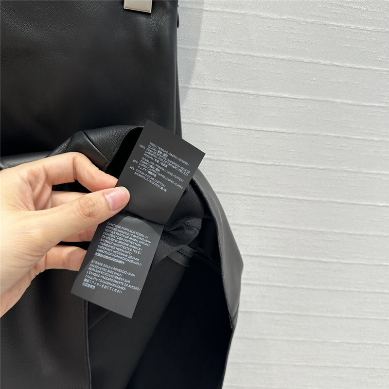 Pra*a midi leather skirt replica d&g clothing