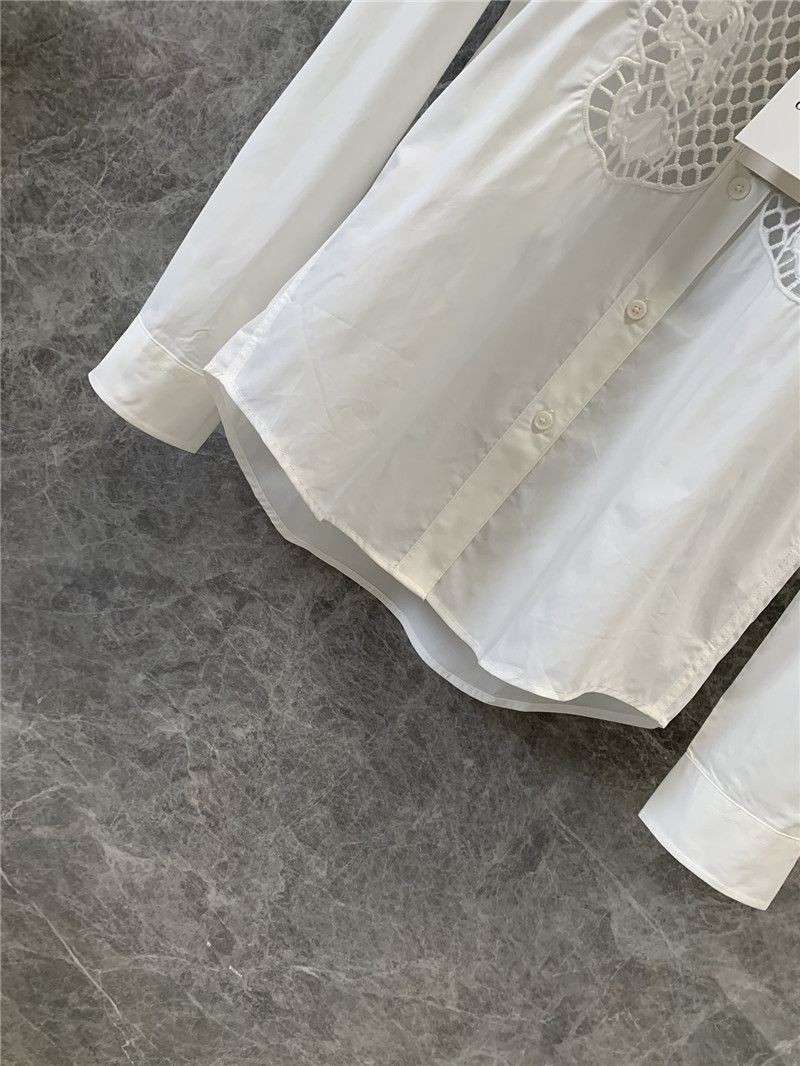 Gvc*1 mesh embroidered long-sleeved shirt replica clothing sites